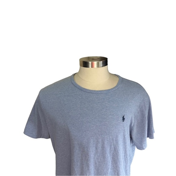 Polo Ralph Lauren Smoky Blue & Navy Pony Short Sleeve T-Shirt Sz XL 100% Cotton - Picture 2 of 12